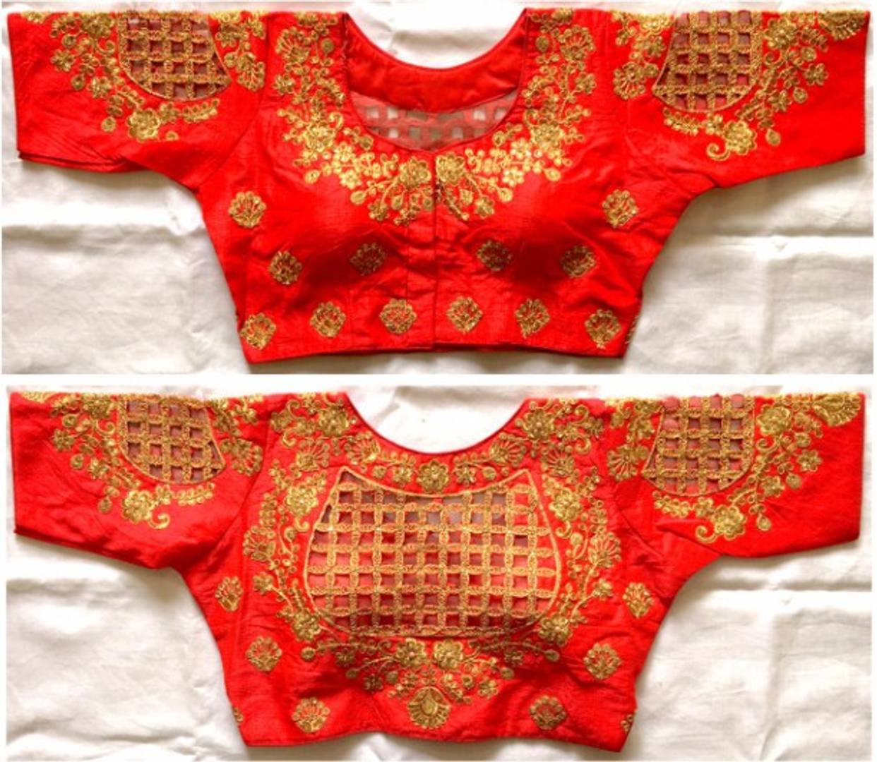 Latest Beautiful Silk Blend Stitched Blouse